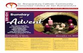 St. Bonaventure Catholic Community Comunidad Católica de ...Dec 15, 2019  · St. Bonaventure Catholic Community Comunidad Católica de San Buenaventura 5562 Clayton Road, Concord,