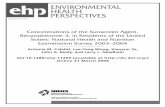 ENVIRONMENTAL HEALTH PERSPECTIVES · substances, has been detected in surface waters (Balmer et al. 2005; Cuderman and Heath 2007), drinking water (Loraine and Pettigrove 2006; Stackelberg
