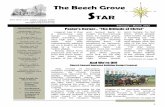 The Beech Grove STAR 2012 News Letter.pdfThe Beech Grove S TAR Monday, Feb. 20 Pancake Supper 7 pm service prayerful consideration, and multiple More News February – March, 2012
