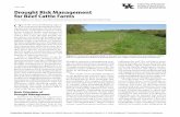 AEN-130: Drought Risk Management for Beef Cattle Farms · and compacted gravel) that can support their weight during saturated conditions. This practice will limit the creation of