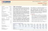 NEUTRAL - HDFC securities Tree - 3QFY19 - HDFC sec... · RESULTS REVIEW 3QFY19 17 FEB 2019 Lemon Tree NEUTRAL HDFC securities Institutional Research is also available on Bloomberg