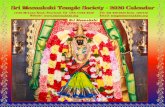 17130 McLean Road, Pearland, TX USA 77584-4630 …...Sri Meenakshi Temple Society - 2020 - List of Temple Events and Festivals January May September 1 Wednesday New Years Day, Meenakshi