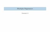 Multiple Regression...Wiederholung Multivariate Zusammenh ange Multiple Regression Zusammenfassung Literatur Regression Was ist lineare Einfachregression? I Der konditionale Mittelwert
