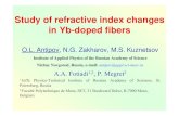 Study of refractive index changes in Yb-doped fiberscmdo.cnrs.fr/IMG/pdf/Antipov_Caen_sept_08.pdf · 2016-04-04 · Study of refractive index changes in Yb-doped fibers O.L. Antipov,