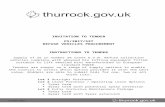 Thurrock Council - Invitation to Tender · Web viewINVITATION TO TENDER. PS/2017/527. REFUSE VEHICLES PROCUREMENT. INSTRUCTIONS TO TENDER. Supply of 25 in number 26 tonne G.V.W. Refuse