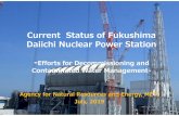 CurrentStatus of Fukushima Daiichi Nuclear Power Station...Fukushima Daiichi Decommissioning is a continuous risk reduction activityto protect the people and the environment from the