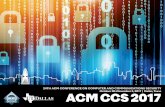 24TH ACM CONFERENCE ON COMPUTER AND COMMUNICATIONS ... Conference... · Welcome to the 24th ACM Conference on Computer and Communications Security! Since 1993, CCS has been the ACM’s