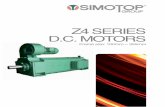 Z4 SERIES D.C. MOTORS · the motor’s nameplate. For 440V (Rated voltage) electric motor, there’s no need for circumscribed inductor Z4 motor are the standard series of DC motors