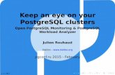 Keep an eye on your PostgreSQL clusters - Open PostgreSQL ... · Monitoring? I Serviceavailability I Service,host,network... I Alerting I Serviceperformance I Graphing I Trending