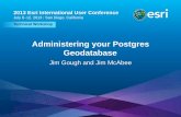 Administering your Postgres Geodatabaseproceedings.esri.com/library/userconf/proc13/tech-workshops/tw_287.pdf · postgresql.conf -most defaults ok, testing and monitoring should be