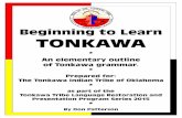 Beginning to Learn TONKAWA booklet.pdf · of those salient characteristics of the traditional Tonkawa way of life which have been most important over the past centuries, a means of