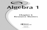 Chapter 6 Resource Masters - Morgan Park High …©Glencoe/McGraw-Hill iv Glencoe Algebra 1 Teacher’s Guide to Using the Chapter 6 Resource Masters The Fast FileChapter Resource