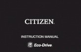 INSTRUCTION MANUAL - CITIZEN WATCH Global · INSTRUCTION MANUAL B8089-4表紙 When reading this instruction manual, please keep the watch diagram at left folded out and in view. Symbols