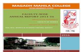 MAGADH MAHILA COLLEGEmagadhmahilacollege.org/wp-content/uploads/2018/10/All-Departments-CPE... · FACULTY-WISE ANNUAL REPORT-2011-16, Magadh Mahila College, Patna University, Patna