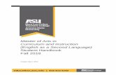 Master of Arts in Curriculum and Instruction (English as a ... · MA in Curriculum and Instruction (English as a Second Language) The Master of Arts in Curriculum and Instruction: