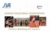 Juniors Working for Juniors - JVA Home · Concentration Training Concentration training includes the following: Instructing players on specific performance cues Offering teaching