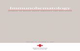 Immunohematology - American Red Cross...Immunohematology JOURNAL OF BLOOD GROUP SEROLOGY AND EDUCATION VOLUME 23, NUMBER 2, 2007 C O N T E N T S 55 Redbloodcelltransfusioninapatientwithanti-AnWj:acasereport