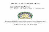 MICROWAVE ENGINEERING - BIET MICROWAVE ENGINEERING (A70442).pdfimportance in modern era. The microwave transmission lines like waveguides (rectangular, circular), micro-strips etc.