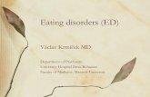 Eating disorders (ED) - Masarykova u 2017-10-02¢  Eating disorders by diabetes mellitus ¢â‚¬¢2x higher