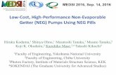 Low-Cost, High-Performance Non-Evaporable Getter (NEG) Pumps …accelconf.web.cern.ch/.../medsi2016/talks/weca01_talk.pdf · 2017-06-29 · Low-Cost, High-Performance Non-Evaporable
