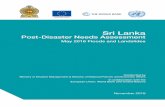 Post-Disaster Needs Assessment ... 2 2016 Sri Lanka Post Disaster Needs Assessment Floods and Landslides