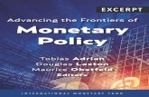 Advancing the Frontiers of Monetary Policy · nternational Monetar Fund ot for edistribution. Note to Readers . This is an excerpt from Advancing the Frontiers of Monetary Policy