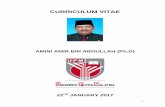 Curriculum Vitae - Fakulti Ekologi Manusia · curriculum vitae dr. amini amir bin abdullah (as at 22nd january 2017) currently at: department of nationhood (government) and civilization
