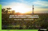 BANK OF AMERICA MERRILL LYNCH 2017 GLOBAL ENERGY 2017 BAML  آ  Bank of America Merrill Lynch
