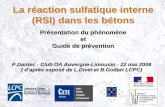 La réaction sulfatique interne (RSI) dans les bétonspiles.cerema.fr/IMG/pdf/3_Presentation_RSI... · 9optimisation multicritères du choix du ciment et de la formulation du béton
