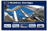 SSM / NOV 2012 - Rubber Design · SSM / NOV 2012 DOCUMENTATION SHEET Steel Spring Isolator General Standard isolators - Circular spring isolators type CR, CS, CM, CT and CX are available