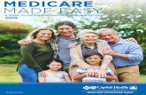 MEDICARE MADE EASY - Capital Health · Medicare Made Easy Medicare can seem complicated and confusing. It helps to learn and start thinking about your choices ahead of time - before