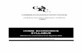 HOME ECONOMICS SYLLABUScxc.org/SiteAssets/syllabusses/CSEC/CSEC Home Ec.pdf · The syllabus for Home Economics: Management is designed to enable students to develop knowledge, attitudes