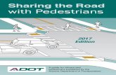 Sharing the Road with Pedestriansazbikeped.org/downloads/adot-pedestrian-book-2017.pdf · DRIVERS 3 Fatal Injury Uninjured Percentage of crashes with pedestrians that are fatal 40