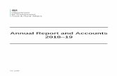 Defra Annual Report and Accounts 2017-18...HC 2389 Department for Environment, Food and Rural Affairs Annual Report and Accounts 2018 – 19 (For the year ended 31 March 2019) Accounts
