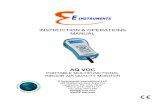 E Instruments AQ VOC Indoor Air Quality Monitor …...INSTRUCTION & OPERATIONS MANUAL AQ VOC PORTABLE MULTIFUNCTIONAL INDOOR AIR QUALITY MONITOR E Instruments International LLC 402