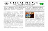 North Dakota State University Department of …CHEM-NEWS North Dakota State University Department of Chemistry Volume 6 Number1 March 1999 Prof. Sibi with Dr. MariJean Eggen NDSU Chemistry