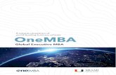 Global Executive MBA · 2019-12-28 · local context. AtWHQG JOREDO UHVLGHQFLHV RQ IRXU FRQWLQHQWV DQG H ... OneMBA delivers a truly global curriculum built and simultaneously deliverHG
