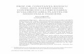 PROF. DR. CONSTANŢA RIZESCU (1932–2017), …studii.crifst.ro/doc/2017/2017_06_04.pdfplantelor medicinale autohtone de către unele întreprinderi farmaceutice existente în această