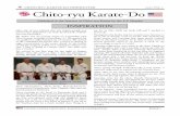 CHITO RYU KARATE VOL. Chito ryu Karate DoCHITO-RYU KARATE-DO NEWSLETTER 2010 VOL. 1 UNITED STATES CHITO-RYU KARATE-DO FEDERATION PAGE 1 Published in the Interest of Chito-ryu Karate