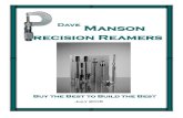 Dave Manson - s.siteapi.org · Alterations 3 Bolt 9Body Counterbore -10 Cartridge Comparator 21 Chambering/Barreling Book 23 Chambering Reamers, Rifle/Pistol 1-3 Chambering 1Reamers,