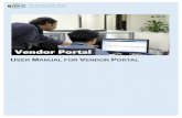 User Manual for Vendor Portal - Brunei Gas Carriers …6 VENDOR PORTAL Under the ‘Vendor Portal’ tab, you can view more links at the bar on the left side of the page as shown in