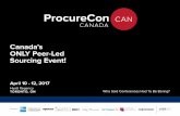 CANADA ProcureCon CAN ProcureCon - IQPC Corporate · Dear friend of ProcureCon, Welcome to the 4th Annual ProcureCon Canada - the only procurement conference of its kind: peer-led,