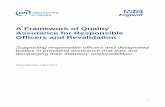 A Framework of Quality Assurance for Responsible Officers ... · Medical Appraisal Leads, CEs of Designated Bodies in England, ... Chief Medical Officer Department of Health Medical