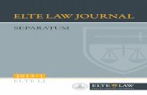 ELTE Law J · PDF file II Constitutional Frameworks for the Application of International Law 1 Constitutional Regulation In Hungary a new constitution, the Fundamental Law of Hungary