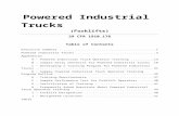 Table of Contents · Web viewThe use of forklift trucks is subject to certain hazards that cannot be completely eliminated by mechanical means, but the risks can be minimized by the