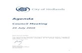 Council Agenda - City of Nedlands  · Web viewAgenda. Council Meeting. 23 July. 201. 9. Dear Council member. The next Ordinary Meeting of the City of Nedlands will be held on Tuesday