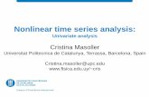 Cristina Masoller - fisica.edu.uycris/teaching/slides_masoller_uni.pdf · Discrete Fourier Transform = sampling interval X k = complex Fourier coeff. associated to freq. f k = k/(N