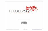 2017-2018 Parent Handbook - Heritage heritag ... ipal for the 2 contact Mr. ipal for the s s. Julie.