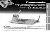 2.4GHz Expandable Cordless Phone System Operating ...p1repair.com/panasonic/files/Panasonic KX-TG2740 manual instructions.pdf · Preparation Cordless Telephone Answering System Useful
