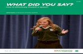 W 395 WHAT DID YOU SAY? - University of Tennessee WHAT DID YOU SAY? James Swart, 4-H Extension Graduate